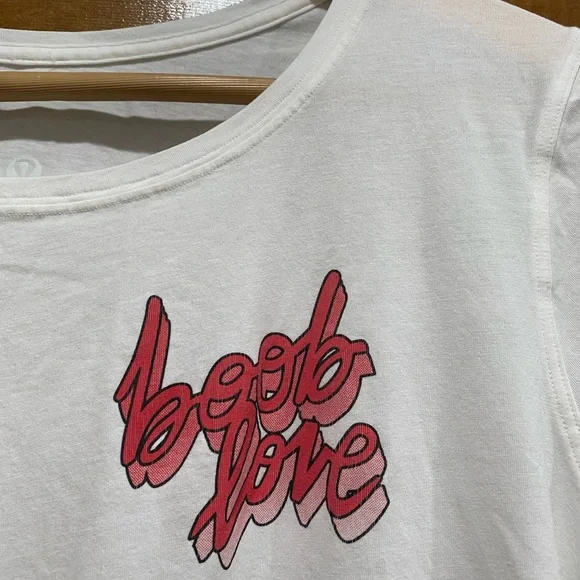 Lululemon x Boob Love White Love Short Sleeve T-Shirt - Picture 3 of 6